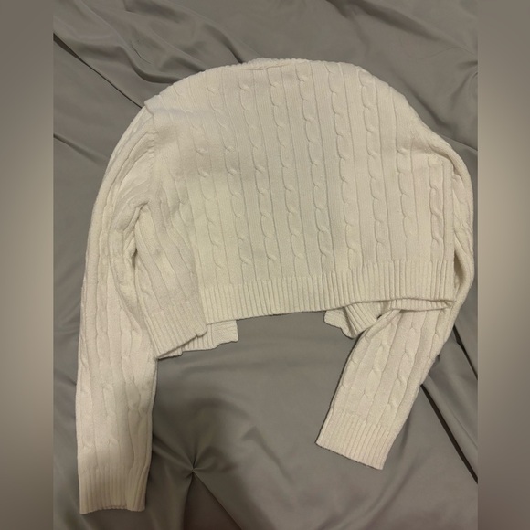 Shein Kids White Cardigan Sweater Button Up Size 9 Years - Picture 4 of 4